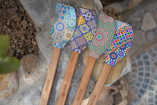 Silikonspatel in Fliesenoptik aus Marokko